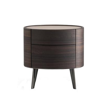 China (Size)High Quality Solid Ashwood Adjustable View European Oak Veneer Bedside Table Leg Nightstand Bedroom Furniture High Tops for sale