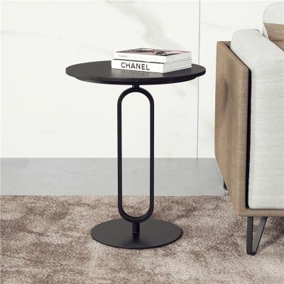 China Living Room Adjustable Nordic Modern Metal Base View Furniture Natural Marble Side Coffee Table (Height) for sale