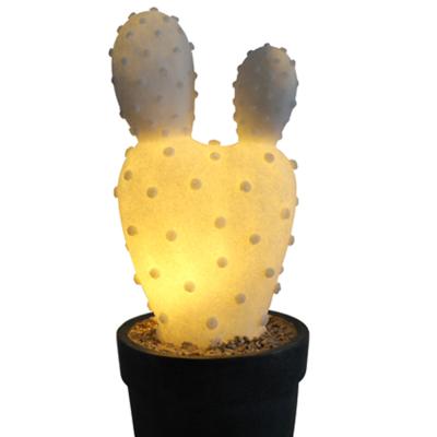 China Hot Sale Cactus Light XUBANG Battery Operated Garden Lamp Sandstone Desktop Decoration Decorative LED Night Light for sale