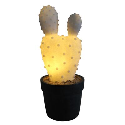 China XUBANG Traditional Home Decor Cactus Plant Night Table Lamps For Bedroom for sale