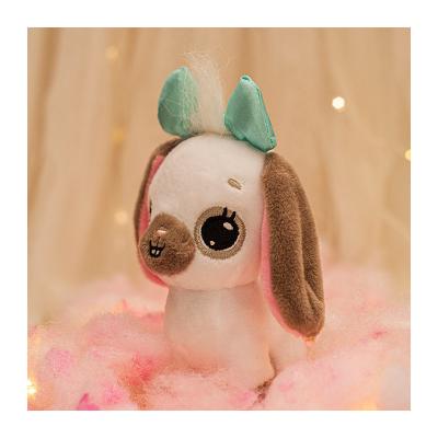 China Wholesale Soft Plush Toy Animal Simulation Cute Bow Link Dog Plush Toys for sale