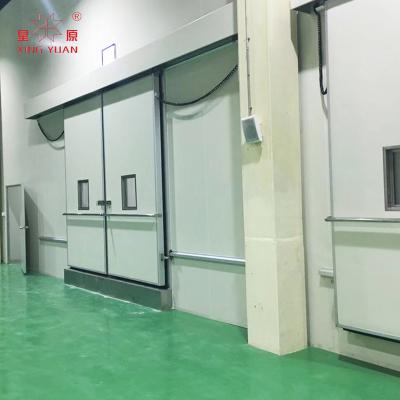 China Container full width sliding insulated cold room air tight door panel//industrial manual cold room sliding door for sale