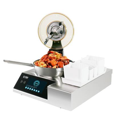 China food & Beverage Shops Megcook Intelligent Cooking Robot 4400W Automatic Fried Rice Cooking Machine For Restaurant for sale