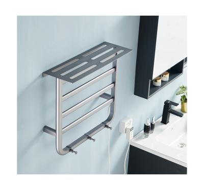 China Heater Superior Quality Bathroom Custom Wall Mounted Metal Aluminum Heated Towel Rack for sale