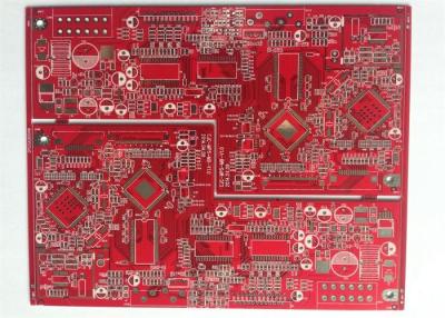 China 4 Layer PCB FR4 MultiLayer PCB Board UL Marked RED Solder Mask for Power Supplier for sale