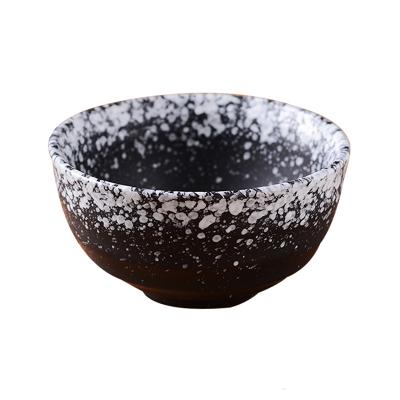 China Wholesale 4.25 inch viable home used small round rice bowl Japanese style stoneware rice bowl antique ceramic porcelain bowl for sale