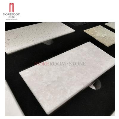 China modern backsplash white corian quartz countertop prices for sale