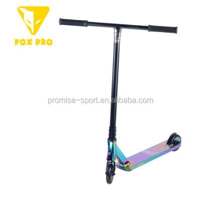 China Child 100mm stunt scooter cheap pro scooter for kids kick scooter T bar rainbow technology for sale