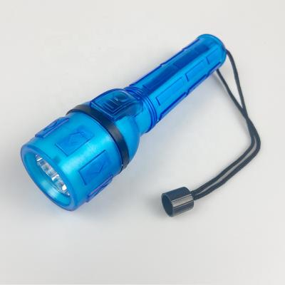 China Factory Wholesale 2AA BATTERY 3 LED Flashlight Plastic Rubber Rubber Torch For Outdoor for sale