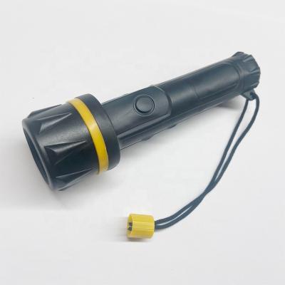 China CHEAPEST RUBBER+PS 3LED 1 BULB FLASHLIGHT BATTERY PLASTIC RUBBER TORCH FOR CAMPING for sale