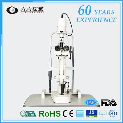 China lámpara oftálmica de la raja de la abertura de 8~14m m con la cámara digital profesional en venta