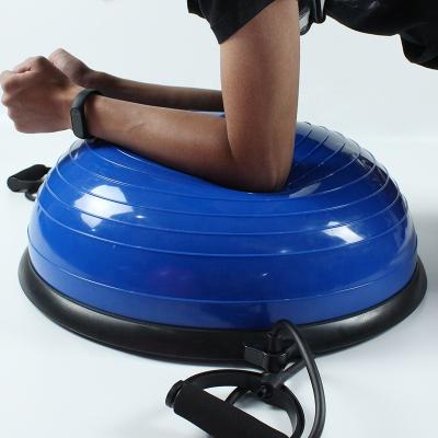 China Relax Relax Wave Speed ​​Balance Inflatable Rebound Trainer Half Ball Custom Printed Fitness Yoga Ball Full Body Home Exercise Strength Exercise for sale