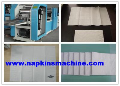 China Vacuum Folding Napkin Paper Making Machine With Embossing And 2 Color Printing for sale