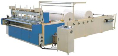 China Automatic Laminated Toilet Paper Making Machine , 3 In 1 Roll Rewinding Machine for sale