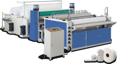 China Embossed Jumbo Roll Slitting Machine To Fold Paper Towel / Toilet Tissue for sale