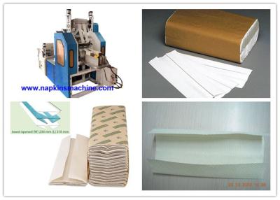 China Two Lane C Fold Paper Towel Making Machine 100 Meter Per Min , Automatic Counting for sale