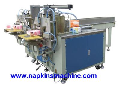 China Napkin Folding Tissue Paper Packing Machine With Conveyor Belt , Two Lane for sale