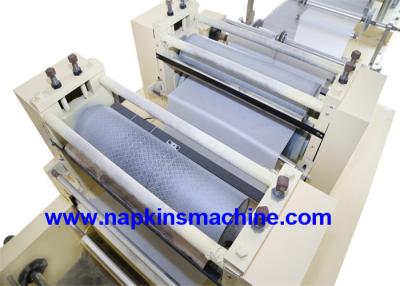 China Low Fold Napkin Folding Embossing Printing Machine 254mm With Electronic Counting for sale