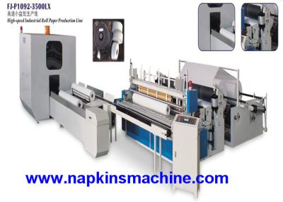 China Single Roll Toilet Paper Roll Making Machine Production Line 380V 50Hz , 3 PH for sale