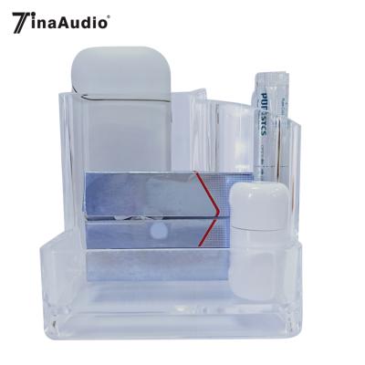 China Viable Hot Sale Home Storage 3 Rack Crystal Multifunction Acrylic Organizer Clear For Use With IQOS for sale