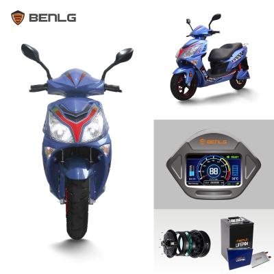 China Class A 60v 72v 2000w 3000w range 300kms electric motorcycle scooter adult with lifepo4 battery F& A: 90/80-12 for sale