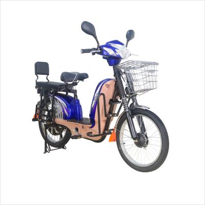 China Steel Top Electric Bicycle Green Powerful E Bike 48V 350W Ebike Women's Electric Cargo Bicycle for sale