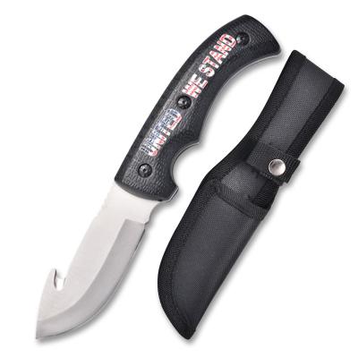 China Non-variable camping knife 3Danti-skidding non-slip handle outdoor jungle hunting straight knife for sale