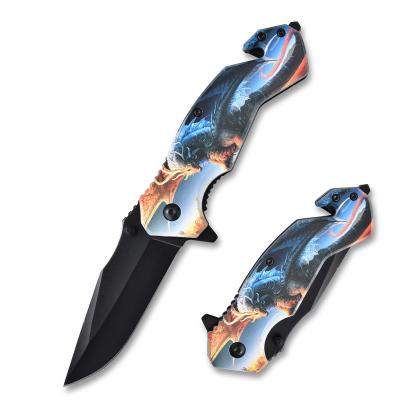 China 3D Model Non-variable Handle Knife High Hardness Jungle Outdoor Folding Sharp Hunting Knife for sale