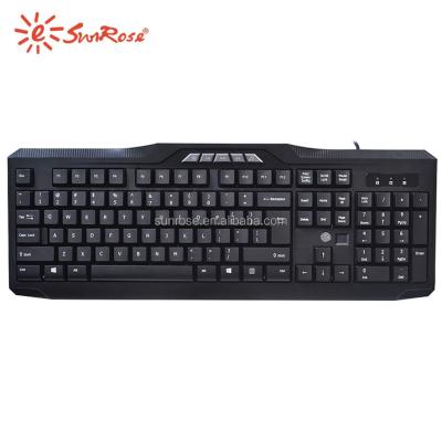 China win-lock computer keyboard with fingerprint function wired usb media keyboard for sale