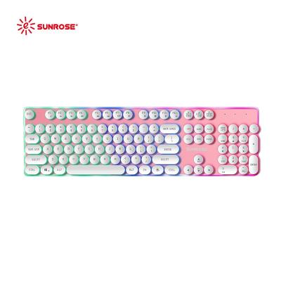 China High Quality Numeric Keypad USB 104 Keys Wired Feel LED Backlight PC Mechanical Keyboard for sale