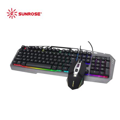 China Professional Desktop/Laptop Factory LED Gaming Light Backlit Keyboard and Mouse Combo for Gamer for sale