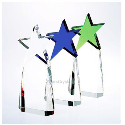 China Wholesale Cheap High Quality Custom Empty Crystal Trophy Europe Trophy And Medals Awards Star for sale