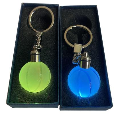 China Factory dropshipping Sport Crystal Basketball Keychain Gifts For Men Jewelry Gifts Basketball Keyring for sale