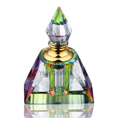 China Europe OEM Vintage Mini Empty Potions Crysta Perfume Egyptian Refillable Bottle For Decor 3ml for sale