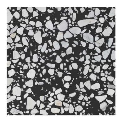 China Rustic Tiles natural stone tile black and white for wall and floor black shiny indoor floor stone tiles for sale