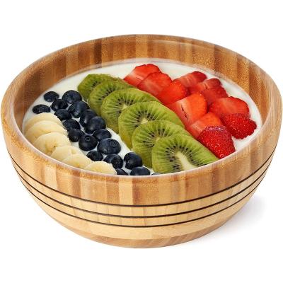 China Baby dishes of modern cute household items and high quality bamboo wooden salad bowl for sale