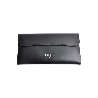 China Waterproof Men's Casual Wallets Whip Long Leather Thin Clutch With Custom Logo Zippered Card Holder Coin Purse BR8043 for sale