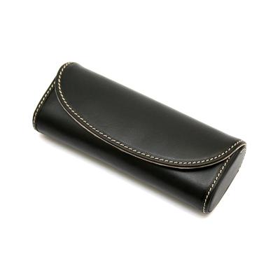 China Fashionable Goods Custom Natural Leather Sunglasses Case Eyeglass Glass Storage Pocket Luxury OEM BR8181 for sale