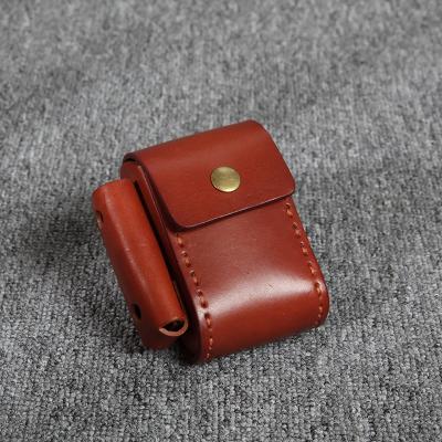 China Handmade Waterproof Lighter Cigarette Case Slim Vegetable Bronzed Long Cigarette Holder for sale