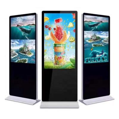 China Terminal management 43 49 65 inch mirror photo booth digital signage, selfie booth touch screen kiosk for sale