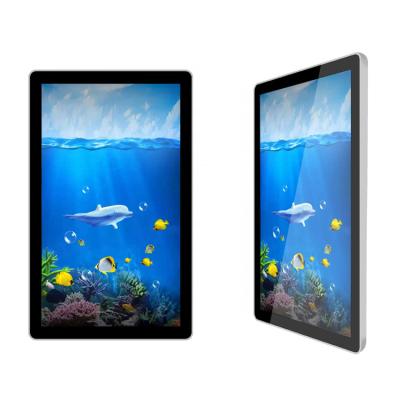 China 55 Inch Indoor Ultra Thin Ceiling Mounted Double Sided LCD Advertising Player for sale