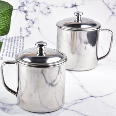 China Sustainable stainless steel mug with lid en venta