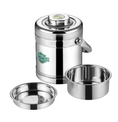 Китай Stainless Steel Vacuum Food Container Thermos Lunch Box Heatable 100% Leakproof Insulated Compartments With Handle продается