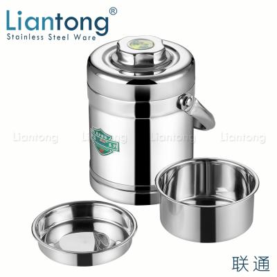 Chine Liantong 1.2L 1.4L 1.6L 1.8L 2.0L Viable Stainless Steel Food Container Bento Box Thermal Insulated Hot Carrier à vendre