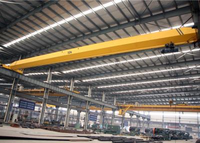 China Single Girder Overhead Crane With Electric Hoist , Workshop Electric Bridge Crane for sale