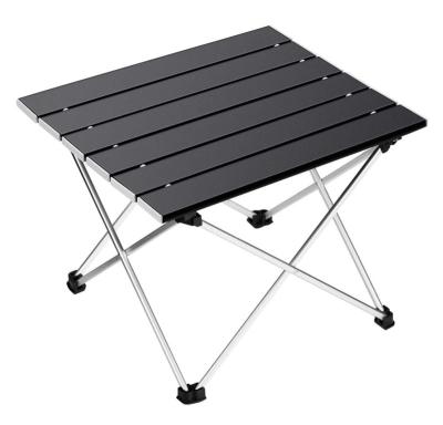 China Easy Carry Fold Up Portable Adjustable Aluminum Beach Chair BBQ Picnic Outdoor Cafe Dining Camping Folding Table for sale