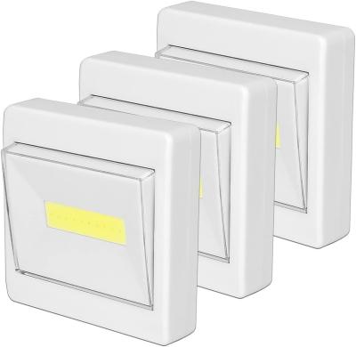 China Post Modern COB Night Lights Portable Wireless Wall Switch Lights with Magnetic and Adhesive ON-OFF Night Light for sale