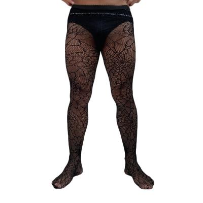 China Wholesale transparent breathable mesh stockings men mesh tights pantyhosehigh waist sexy sheer seamless pantyhose for men for sale