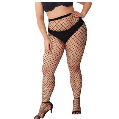 China Breathable mesh stockings springs and summer pantyhose ladies black stockings Europe and the United States sexy fish mesh long stockings for sale