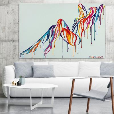 China Modern No Framed Abstract Sexy Girl Nude Art Canvas Painting Wall Art Picture For Living Room Wall Poster Print for sale